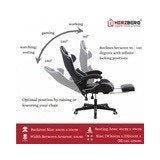 Herzberg HG-8083 gaming i uredska stolica s linearnim akcentom | shoptok.hr