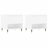  The Living Store Klubska mizica 2 kosa bela 50x46x50 cm inženirski les - Klubska Mizica, (21448132) | Shoptok.si