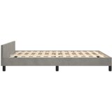  Okvir za krevet bez madraca svjetlosivi 140 x 190 cm baršunasti | shoptok.hr
