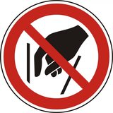  Samoljepljiva naljepnica upozorenja - ne dirajte 100 mm | shoptok.hr