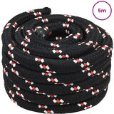  Konopac za čamce 6 mm 5 m Crna i crvena | shoptok.hr