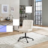 MID.YOU vrtljivi stol kovina, umetna masa, tekstil krem barve | Shoptok.si
