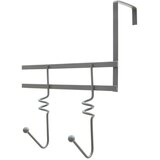 Premier Housewares Siva metalna vješalica za vrata 46 cm Jaxen – | shoptok.hr