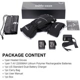 SNOW DEER Gretje rokavice, nastavljiva temperatura, združljive s touch screen, grelne rokavice SD15,, (5000132116) | Shoptok.si