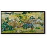  Slika - Vincent Van Gogh – Farms near Auvers 120x60 U crnom drvenom okviru | shoptok.hr