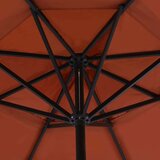  Vrtni suncobran s aluminijskom šipkom 500 cm boja cigle | shoptok.hr