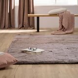 Novel preproga z visokim florom lhasa 160/230 cm taftano rjava | Shoptok.si