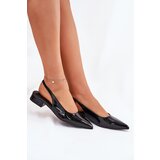 Boto Lacquered Ballerinas On Low Heel Black Testori | Shoptok.si