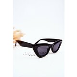 Kesi Women's Sunglasses Cat's Eye V100045 Black Cene