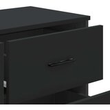 vidaXL Predalnik črn 91x35,5x74,5 cm inženirski les | Shoptok.si