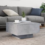  Stolić za kavu s LED svjetlima sivi boja betona 55 x 55 x 31 cm | Eponuda.ba