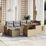 The Living Store Vrtna sedežna garnitura 11-delna z blazinami siv poli ratan - Vrtna Sedežna Garniture, (21464411) | Shoptok.si