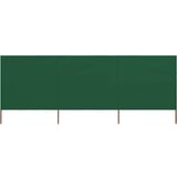 vidaXL vjetrobran s 3 panela od tkanine 400 x 80 cm zeleni Cijene