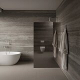 AQUAART Tuš stijena Vetro mirror 90F 90x200 cm, krom | shoptok.hr