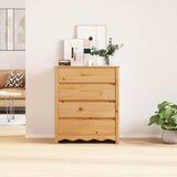  Komoda Drammen Boja hrasta 76,5 x 40 x 91 cm Čvrsto borovo drvo | shoptok.hr
