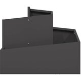  Vrtna saksija Crna 60 x 60 x 50 cm Čelična vrata | Eponuda.ba