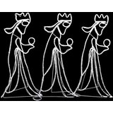  Božićne figure triju kraljeva s 504 LED žarulje 99,5 x 45,5cm | shoptok.hr