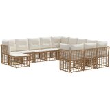  Set vanjskih sofa 12 pcs Prirodna i krema bijela Poliester | shoptok.hr