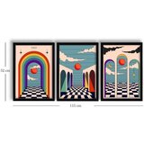 Wallity dekorativna slika 3p3752softct-012, 38x53cm, 3 dela | ePonuda.com