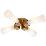 Elstead KRISTY-4P-DG-OPAL - Luster na štangu KRISTY 4xE27/40W/230V, u bakarnoj boji | Eponuda.com