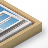  Slika - Window: View of the Beach 90x60 U prirodnom drvenom okviru | shoptok.hr
