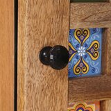  Highboard s vratima Prirodna 40 x 33 x 110 cm Čvrsto drvo manga | shoptok.hr