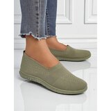 Resti Gaia Verde Women's Moccasins – Comfortable Green Fabric Flat Shoes | shoptok.hr