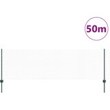  Ograjni stolpci 11 kosov U-kanal zelena 80 cm jeklo, Šesterokotna ograja zelena 0,8x50 m jeklo | Shoptok.si