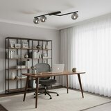  plafonska svetiljka naton 3xE14/10W/230V crna/zadimljena | Eponuda.com
