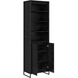  Visoki ormari Crni hrast 60 x 36 x 200 cm Konstruirano drvo | shoptok.hr