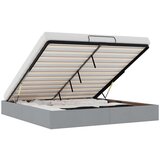 vidaXL Otomanski posteljni okvir brez vzmetnice svetlo siv 200x200 cm | Shoptok.si