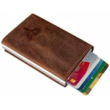 Garbalia Genuine Leather Automatic Mechanical Crazy Tan Wallet.
