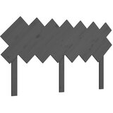  Uzglavlje za krevet sivi 141x3x80,5 cm od masivne borovine | shoptok.hr