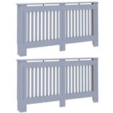 vidaXL pokrivač radijatora 2 pcs siva 152 x 19 x 81.5 cm | shoptok.hr