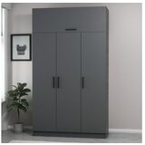 Hanah home minar 3 kapak 2 Çekmece 235 - anthracite anthracite wardrobe | Eponuda.com