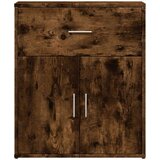 vidaXL Komoda 2 kosa dimljeni hrast 60x31x70 cm inženirski les | Shoptok.si