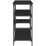  Pekarski stalak crni 90 x 40 x 84 cm konstruirano drvo i metal | Eponuda.com