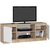 AKORD Tv Omarica, 2 Vrata In 1 Polica, Hrast Sonoma/Bela, (5000331809) | Shoptok.si