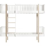 Oliver Furniture® pograd original bunk bed 90x200 white/oak | Shoptok.si
