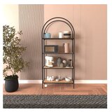 Hanah home polica za knjige mona 80 black atlantic pine | ePonuda.com