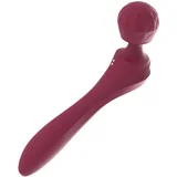 vibrator masažer zakrivljenog oblika - crveni