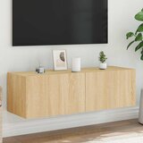  Zidni TV ormarić s LED svjetlima boja hrasta 100 x 35 x 31 cm | shoptok.hr