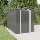 vidaXL Vrtno spremište svjetlosivo 192x357x223 cm pocinčani čelik Cijene
