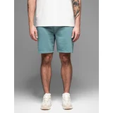 Ombre BASIC men's cotton sweat shorts - navy blue