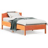  Okvir kreveta bez madraca voštano smeđi 75 x 190 cm od borovine | shoptok.hr