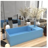  Kopalniški umivalnik za luknjo keramičen svetlo moder | Shoptok.si
