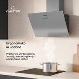 Klarstein Silver Lining kosa napa | Režim ekstrakcije i recirkulacije | Visokokvalitetni dizajn | 597 m³/h | 60 cm | shoptok.hr
