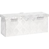  Kutija za pohranu srebrna 50 x 15 x 20,5 cm aluminijska | Eponuda.com
