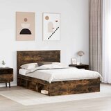  Konstrukcija postelje z vzglavjem Dimljeni oreh 140 x 200 cm, (5000104002) | Shoptok.si