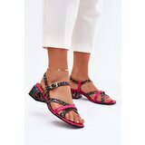 Maciejka Women's Leather Heeled Sandals With Straps | Shoptok.si